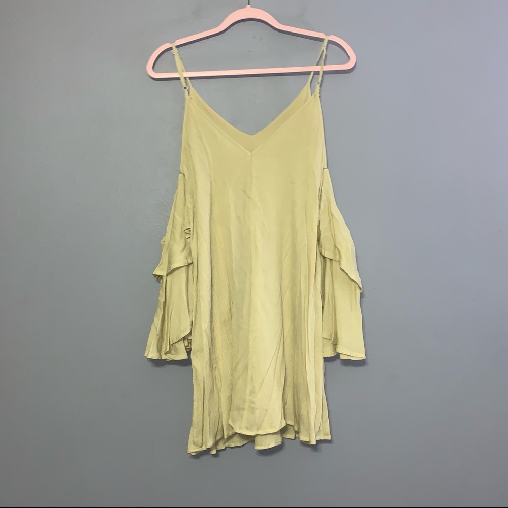She and Sky Cold Shoulder Layered Sleeve Dress - Picture 8 of 8